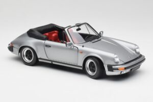Porsche 911 930 Carrera 3.2 Kabrioletas Pilkas Metallic Minichamps 1:18 100063034 Metalas - nuotrauka 6 iš 8