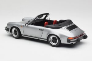 Porsche 911 930 Carrera 3.2 Kabrioletas Pilkas Metallic Minichamps 1:18 100063034 Metalas - nuotrauka 7 iš 8