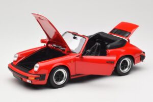 Porsche 911 930 Carrera 3.2 Cabriolet Guards Red Minichamps 1:18 110063030 Metalas - nuotrauka 2 iš 8