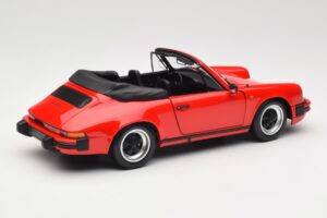 Porsche 911 930 Carrera 3.2 Cabriolet Guards Red Minichamps 1:18 110063030 Metalas - nuotrauka 3 iš 8