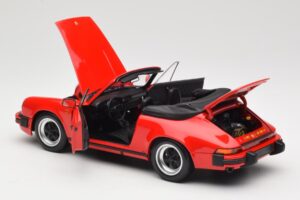 Porsche 911 930 Carrera 3.2 Cabriolet Guards Red Minichamps 1:18 110063030 Metalas - nuotrauka 5 iš 8
