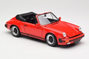 Porsche 911 930 Carrera 3.2 Cabriolet Guards Red Minichamps 1:18 110063030 Metalas - nuotrauka 6 iš 8
