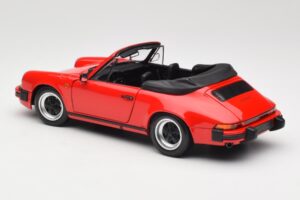 Porsche 911 930 Carrera 3.2 Cabriolet Guards Red Minichamps 1:18 110063030 Metalas - nuotrauka 7 iš 8