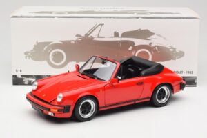 Porsche 911 930 Carrera 3.2 Cabriolet Guards Red Minichamps 1:18 110063030 Metalas - nuotrauka 8 iš 8