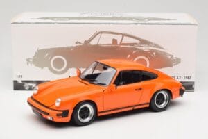 Porsche 911 930 Carrera 3.2 Signal Orange Minichamps 1:18 100063025 Metalas - nuotrauka 8 iš 8