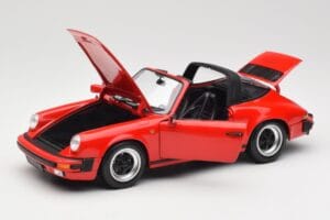 Porsche 911 930 Carrera Targa 3.2 Guards Red Minichamps 1:18 100063061 Metalas - nuotrauka 2 iš 9