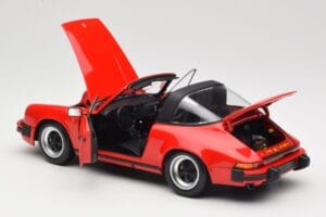 Porsche 911 930 Carrera Targa 3.2 Guards Red Minichamps 1:18 100063061 Metalas - nuotrauka 6 iš 9