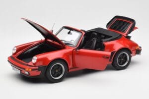 Porsche 911 930 Turbo Kabrioletas Raudonas Norev 1:18 187664 Metalas - nuotrauka 2 iš 8