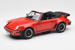 Porsche 911 930 Turbo Kabrioletas Raudonas Norev 1:18 187664 Metalas