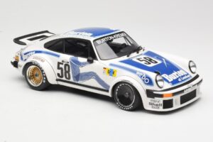 Porsche 911 934 #58 B. Wollek / P. Gurdjian Kremer Racing Winners Group 4 24 Hours of Le Mans 1977 Minichamps 1:18 155776458  - nuotrauka 4 iš 6