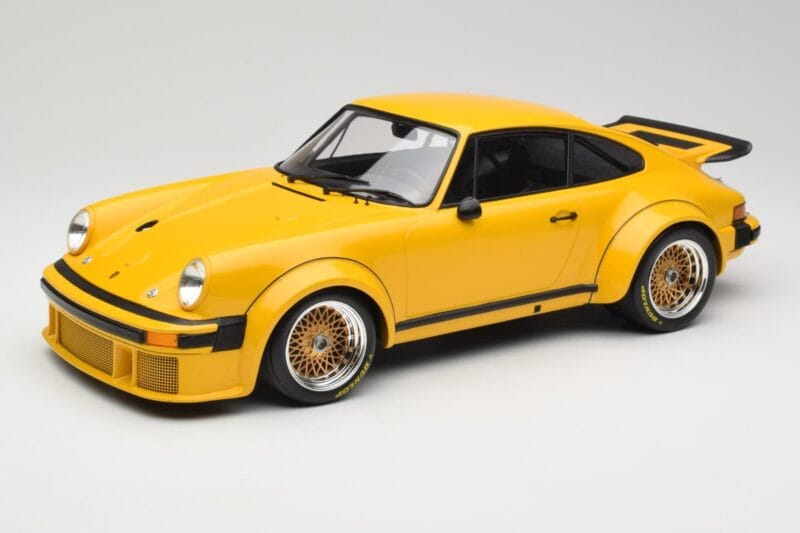 Porsche 911 934 RSR Geltonas 1976 Minichamps 1:12 125766401 Metalas