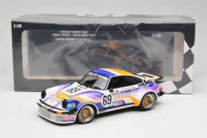 Porsche 911 934 Schiller Racing Team #69 R. Haldi / H. Vetsch 24 Hours of Le Mans 1976 Minichamps 1:18 155766469 Metalas - nuotrauka 6 iš 6