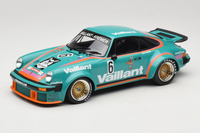 Porsche 911 934 Vaillant #6 B. Wollek Winner Norisring DRM 1976 Minichamps 1:18 155766406 Metalas