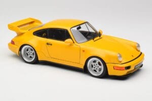 Porsche 911 964 3.8 RS Speed Yellow Solido 1:18 S1803401 Metalas - nuotrauka 5 iš 7