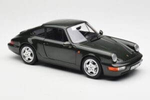 Porsche 911 964 Carrera 4 Žalias Metalinis Norev 1:18 187321 Metalas - nuotrauka 6 iš 8