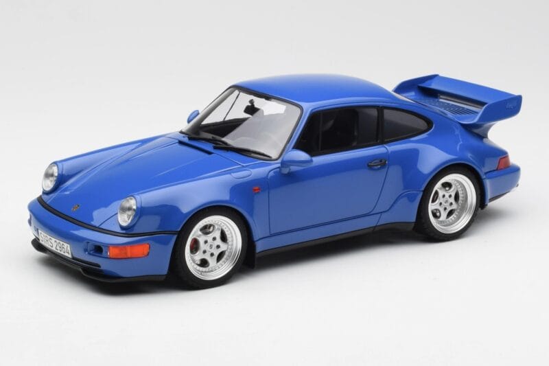 Porsche 911 964 RS 3.8 Mėlynas GT Spirit 1:18 GT003ZM Derva
