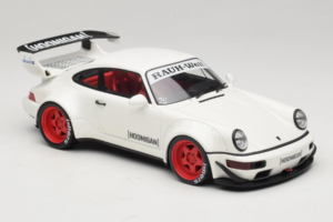 Porsche 911 964 RWB Hoonigan Baltas GT Spirit 1:18 GT732 Derva - nuotrauka 4 iš 6