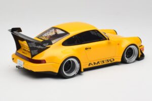 Porsche 911 964 RWB Keema Yellow GT Spirit 1:18 GT492 Derva - nuotrauka 2 iš 6