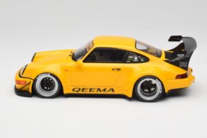 Porsche 911 964 RWB Keema Yellow GT Spirit 1:18 GT492 Derva - nuotrauka 3 iš 6