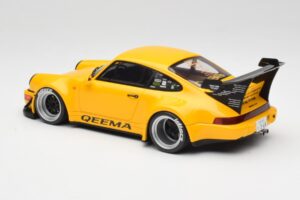 Porsche 911 964 RWB Keema Yellow GT Spirit 1:18 GT492 Derva - nuotrauka 5 iš 6