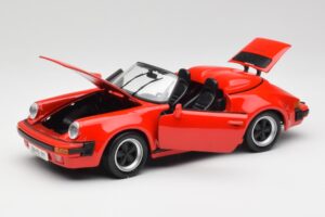 Porsche 911 964 Speedster Raudonas Maisto 1:18 37800-M2 Metalas - nuotrauka 2 iš 8