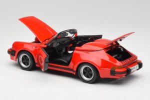 Porsche 911 964 Speedster Raudonas Maisto 1:18 37800-M2 Metalas - nuotrauka 5 iš 8