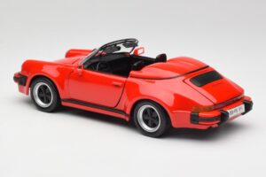Porsche 911 964 Speedster Raudonas Maisto 1:18 37800-M2 Metalas - nuotrauka 7 iš 8