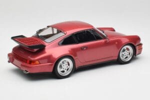 Porsche 911 964 Turbo Raudonas Minichamps 1:18 155069102 Metalas - nuotrauka 2 iš 6