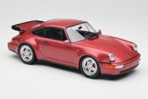 Porsche 911 964 Turbo Raudonas Minichamps 1:18 155069102 Metalas - nuotrauka 4 iš 6