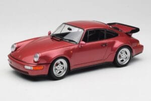 Porsche 911 964 Turbo Raudonas Minichamps 1:18 155069102 Metalas
