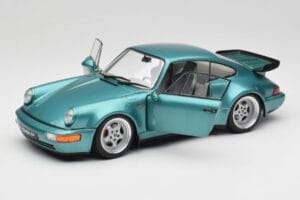 Porsche 911 964 Turbo Wimbledon Green Metallic Solido 1:18 S1803407 Metalas - nuotrauka 2 iš 8