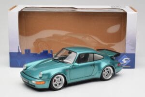 Porsche 911 964 Turbo Wimbledon Green Metallic Solido 1:18 S1803407 Metalas - nuotrauka 8 iš 8