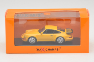 Porsche 911 964 Turbo Geltonas MaxiChamps 1:43 940069104 Metalas - nuotrauka 4 iš 4