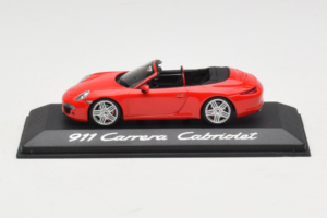 Porsche 911 991 Carrera Kabrioletas Raudonas Minichamps 1:43 WAP0200120C Metalas