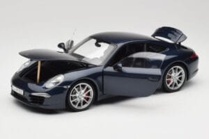 Porsche 911 991 Carrera S Blue Metallic Minichamps 1:18 WAP0210200C Metalas - nuotrauka 2 iš 8