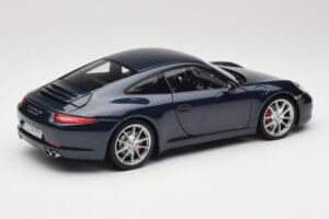 Porsche 911 991 Carrera S Blue Metallic Minichamps 1:18 WAP0210200C Metalas - nuotrauka 3 iš 8