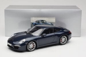 Porsche 911 991 Carrera S Blue Metallic Minichamps 1:18 WAP0210200C Metalas - nuotrauka 8 iš 8