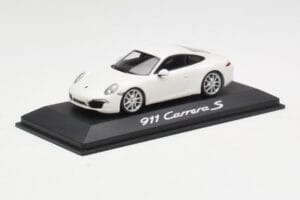 Porsche 911 991 Carrera S Baltas IAA Frankfurt 2011 Minichamps 1:43 WAX20100090 Metalas - nuotrauka 2 iš 5