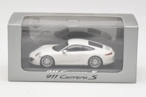 Porsche 911 991 Carrera S Baltas IAA Frankfurt 2011 Minichamps 1:43 WAX20100090 Metalas - nuotrauka 5 iš 5