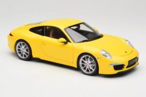 Porsche 911 991 Carrera S Racing Yellow Minichamps 1:18 100061021 Metalas - nuotrauka 6 iš 8