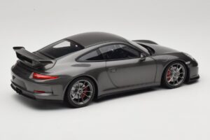 Porsche 911 991 GT3 Grey Metallic Minichamps 1:18 110062720 Metalas - nuotrauka 3 iš 8