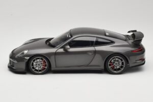 Porsche 911 991 GT3 Grey Metallic Minichamps 1:18 110062720 Metalas - nuotrauka 4 iš 8