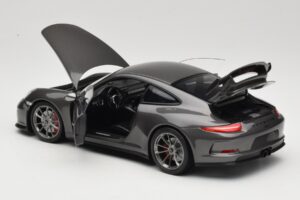 Porsche 911 991 GT3 Grey Metallic Minichamps 1:18 110062720 Metalas - nuotrauka 5 iš 8
