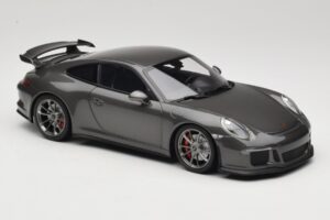 Porsche 911 991 GT3 Grey Metallic Minichamps 1:18 110062720 Metalas - nuotrauka 6 iš 8