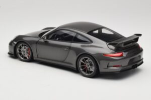 Porsche 911 991 GT3 Grey Metallic Minichamps 1:18 110062720 Metalas - nuotrauka 7 iš 8