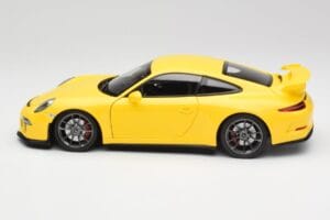 Porsche 911 991 GT3 Racing Geltona & Sidabriniai Ratai Minichamps 1:18 110062722 Metalas - nuotrauka 4 iš 8