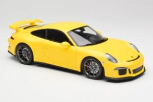 Porsche 911 991 GT3 Racing Geltona & Sidabriniai Ratai Minichamps 1:18 110062722 Metalas - nuotrauka 6 iš 8