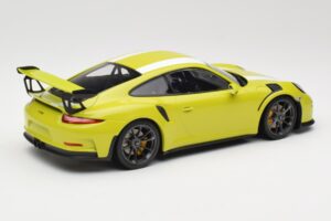 Porsche 911 991.1 GT3 RS Lizard Green & Stripes Minichamps 1:18 155066224 Metalas - nuotrauka 2 iš 6