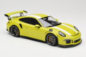 Porsche 911 991.1 GT3 RS Lizard Green & Stripes Minichamps 1:18 155066224 Metalas - nuotrauka 4 iš 6