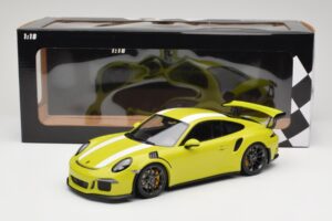 Porsche 911 991.1 GT3 RS Lizard Green & Stripes Minichamps 1:18 155066224 Metalas - nuotrauka 6 iš 6